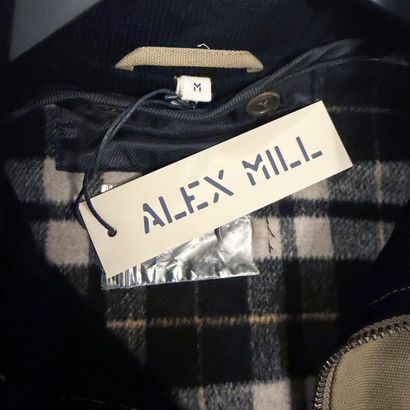 NWT ALEX MILL Essex Jacket Size Medium Khaki - Picture 7 of 12